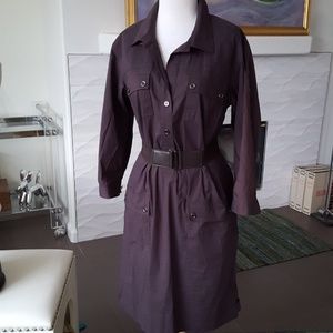 Ellen Tracy Safari Style Dress NWOT